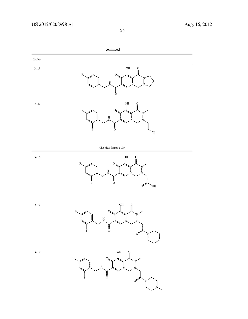 POLYCYCLIC CARBAMOYLPYRIDONE DERIVATIVE HAVING HIV INTEGRASE INHIBITORY     ACTIVITY - diagram, schematic, and image 56