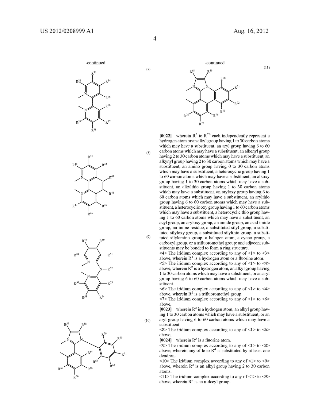 IRIDIUM COMPLEX AND LIGHT EMITTING MATERIAL FORMED FROM SAME - diagram, schematic, and image 08