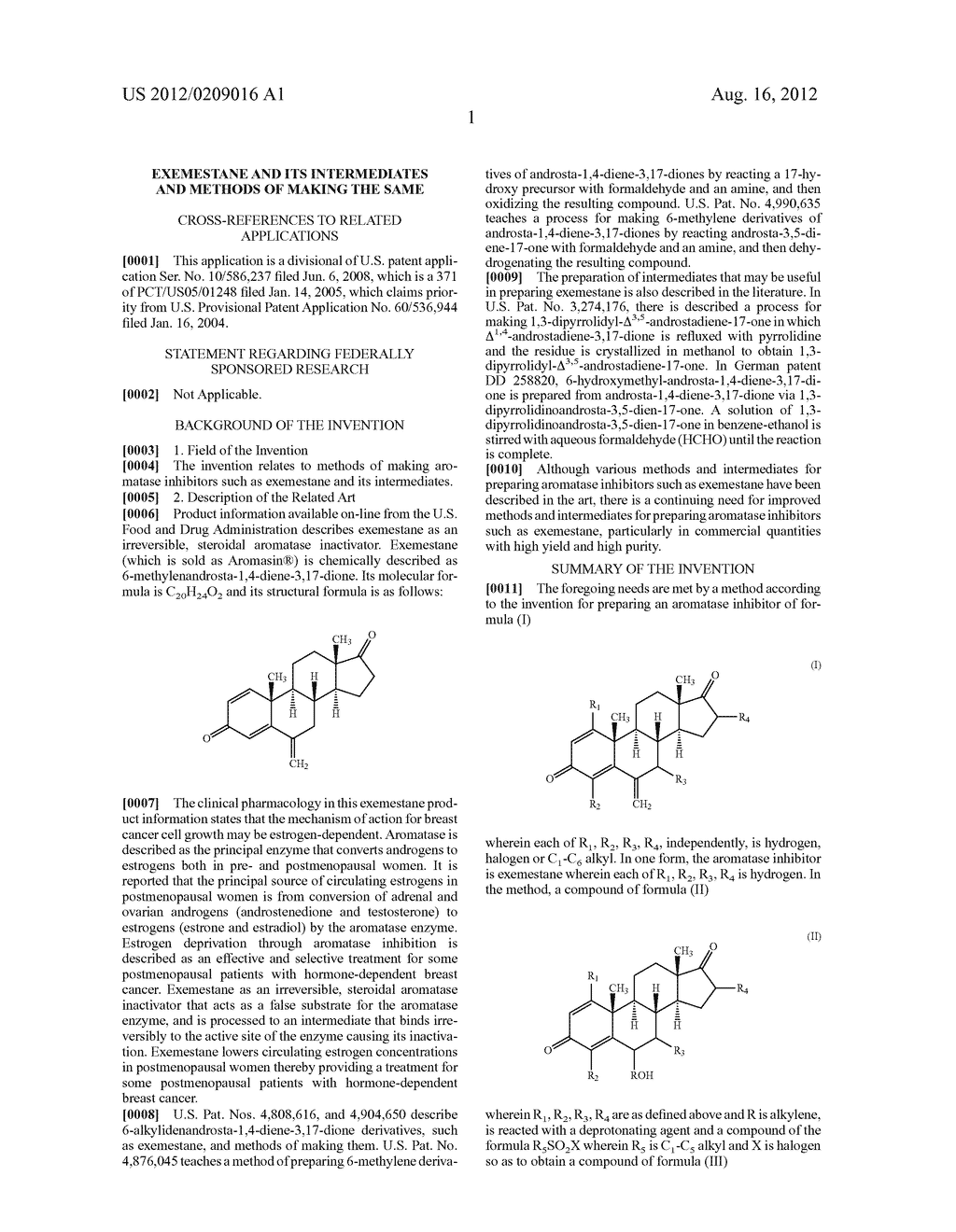 Exemestane and its Intermediates and Methods of Making the Same - diagram, schematic, and image 04