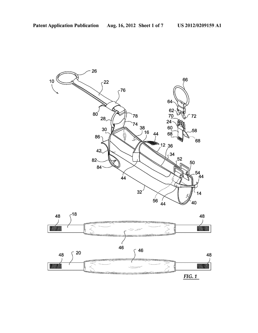 SHOULDER ORTHOSIS HAVING A SUPPORTIVE STRAPPING SYSTEM - diagram, schematic, and image 02