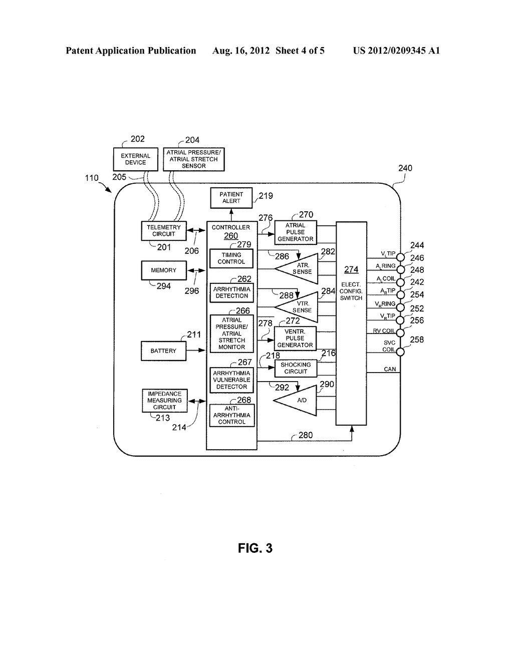 SYSTEMS AND METHODS FOR REDUCING OCCURRENCES OF ATRIAL ARRHYTHMIAS - diagram, schematic, and image 05