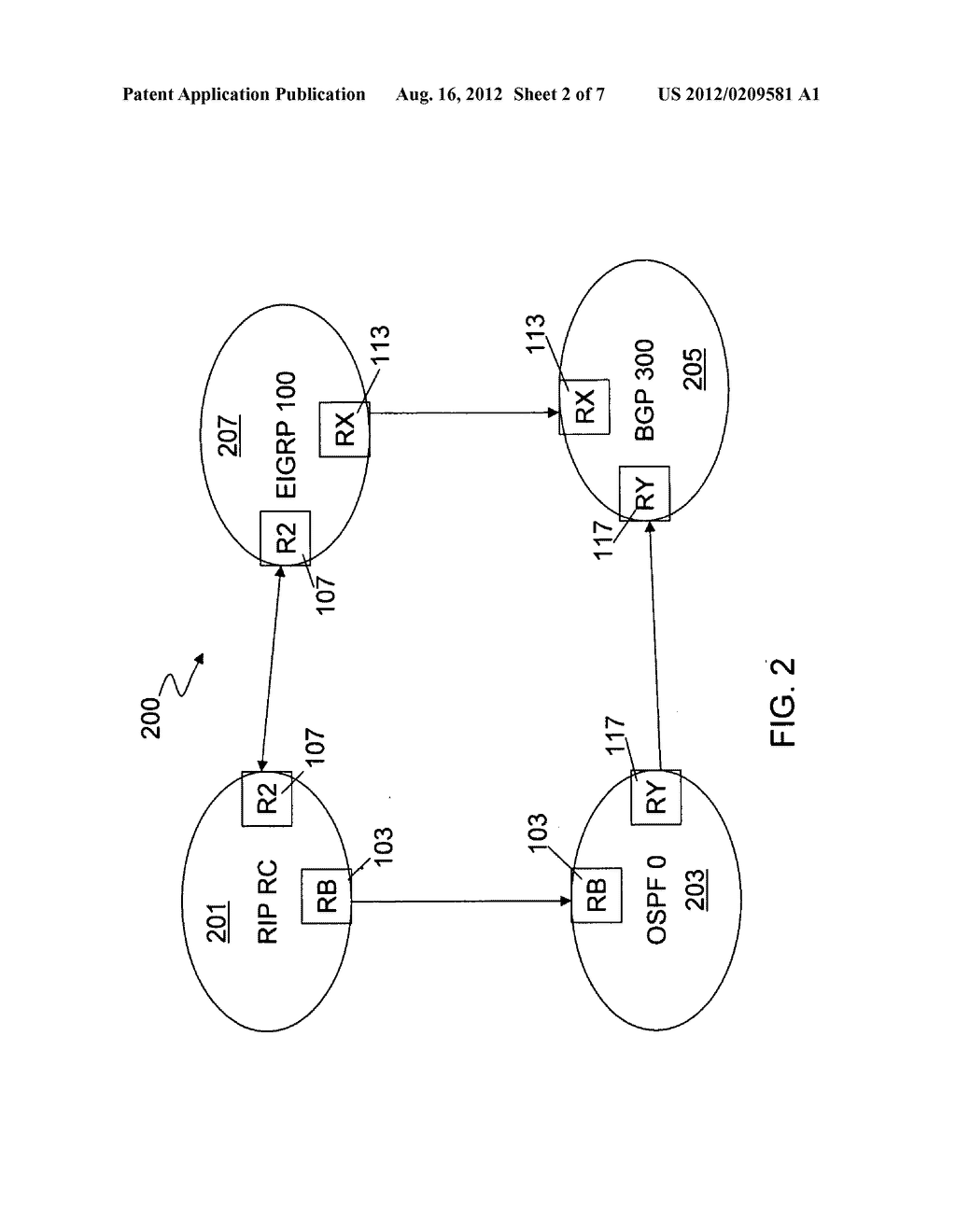 SYSTEM AND METHOD FOR SIMULATING IP NETWORK ROUTING - diagram, schematic, and image 03