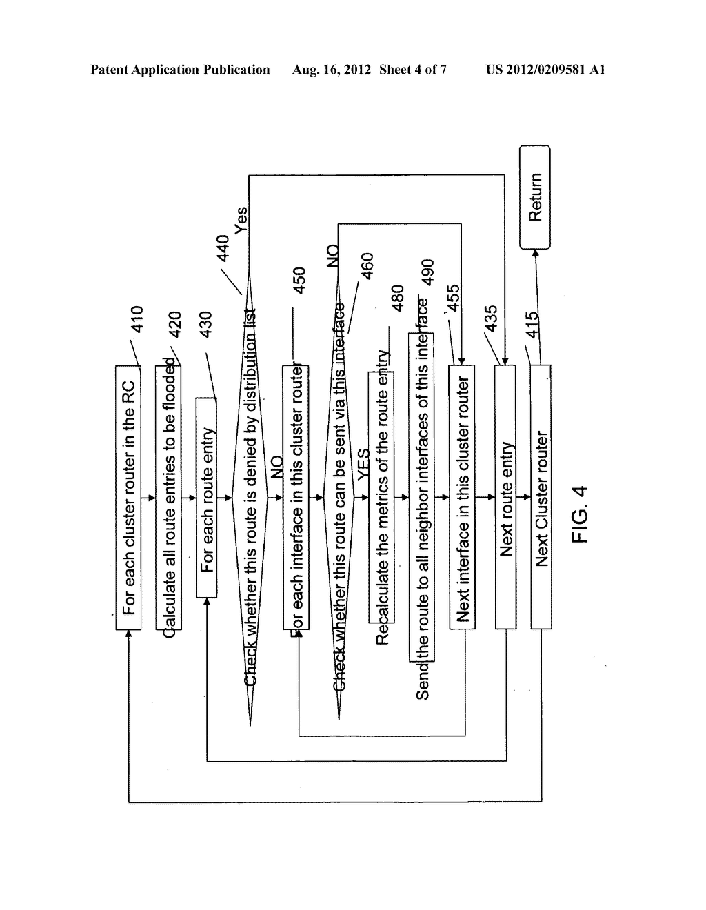 SYSTEM AND METHOD FOR SIMULATING IP NETWORK ROUTING - diagram, schematic, and image 05