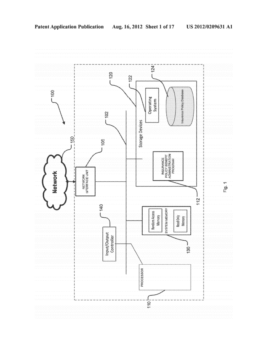 SYSTEM AND METHOD FOR PROCESSING DATA RELATED TO A LIFE INSURANCE POLICY     HAVING A DEATH BENEFIT PAYABLE BASED ON AGE OF A LIVING INSURED - diagram, schematic, and image 02