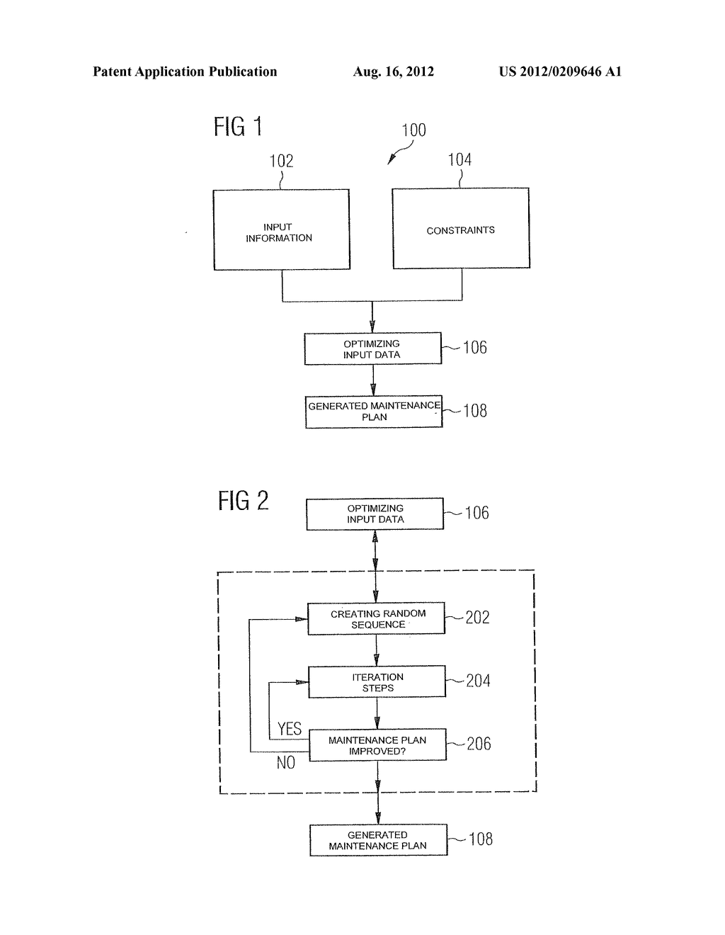 Method and computer program product for optimization of maintenance plans - diagram, schematic, and image 02