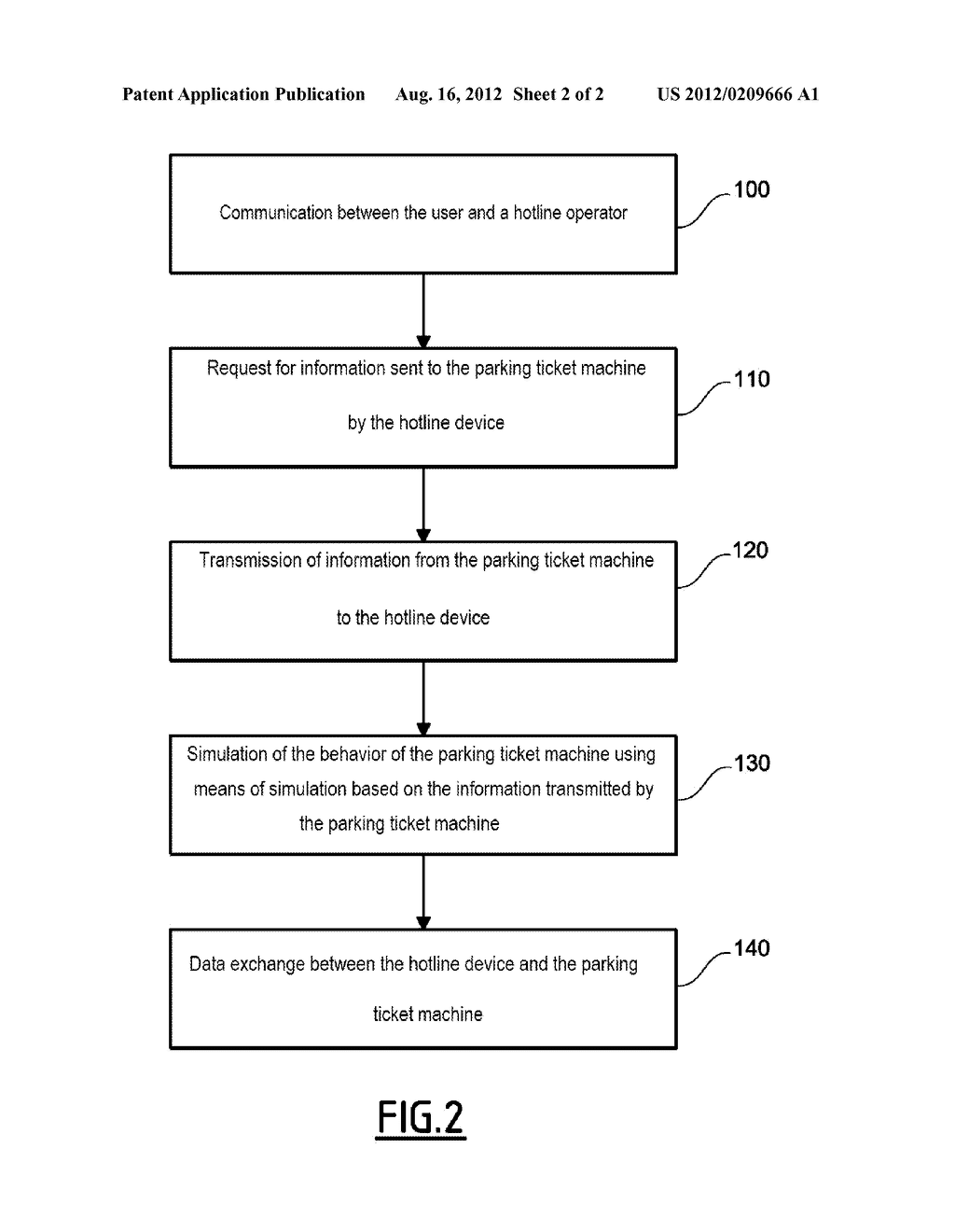 HOTLINE SYSTEM FOR THE PURCHASE OF A PARKING SPACE, INCLUDING A PARKING     TICKET MACHINE FOR PUBLIC ROADS AND A HOTLINE DEVICE - diagram, schematic, and image 03