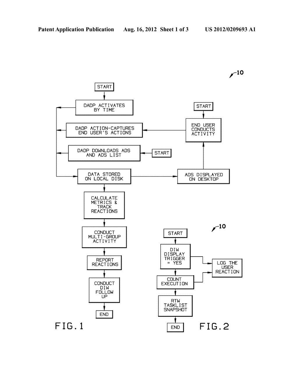 DESKTOP ADS AND MESSAGE DISPLAY PROCESS - diagram, schematic, and image 02