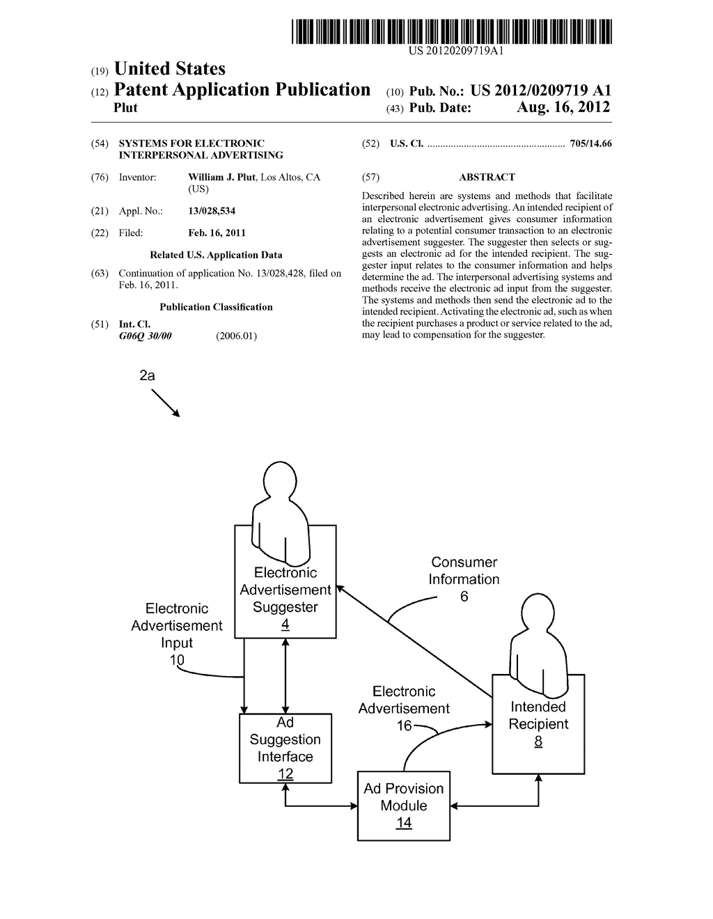 SYSTEMS FOR ELECTRONIC INTERPERSONAL ADVERTISING - diagram, schematic, and image 01