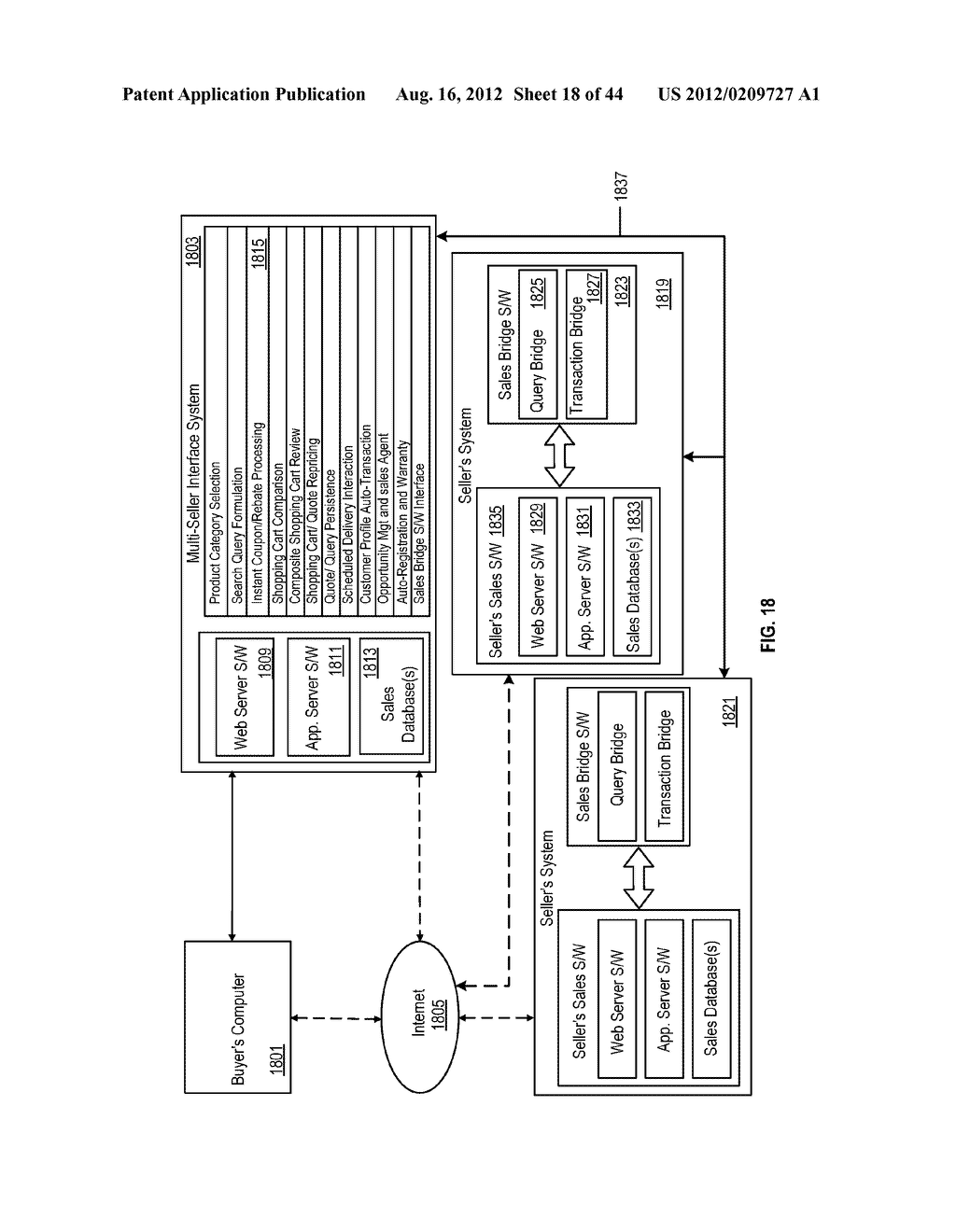 NETWORK INFRASTRUCTURE SUPPORTING A MULTI-SELLER PROMOTION AND TRANSACTION     ENVIRONMENT - diagram, schematic, and image 19