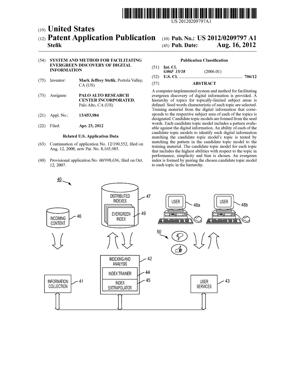 System And Method For Facilitating   Evergreen Discovery Of Digital     Information - diagram, schematic, and image 01