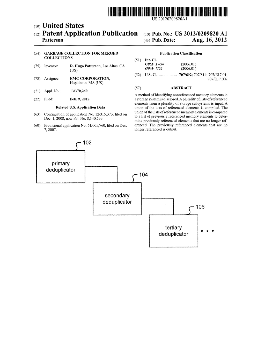 GARBAGE COLLECTION FOR MERGED COLLECTIONS - diagram, schematic, and image 01