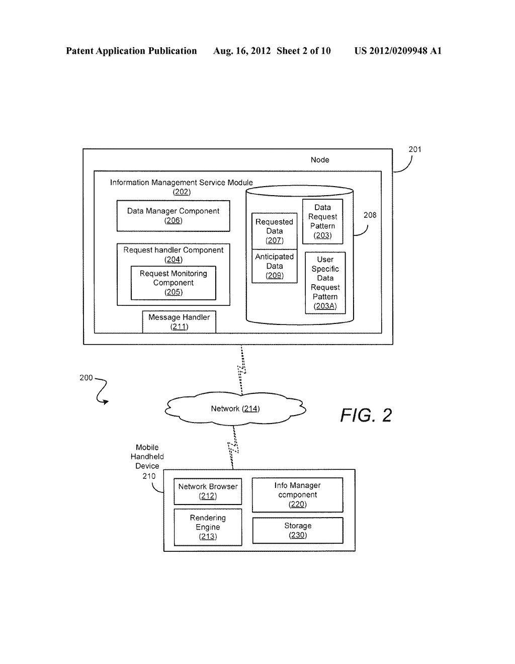 METHOD AND SYSTEM FOR PROVIDING INFORMATION TO A MOBILE HANDHELD DEVICE     FROM A DATABASE SYSTEM - diagram, schematic, and image 03