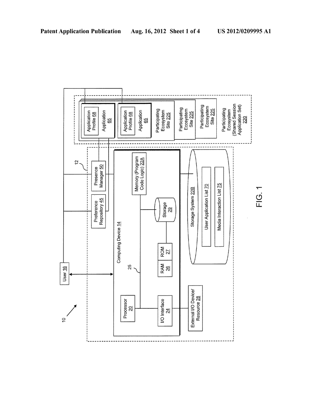 SYSTEM AND METHOD TO ENHANCE USER PRESENCE MANAGEMENT TO ENABLE THE     FEDERATION OF RICH MEDIA SESSIONS - diagram, schematic, and image 02