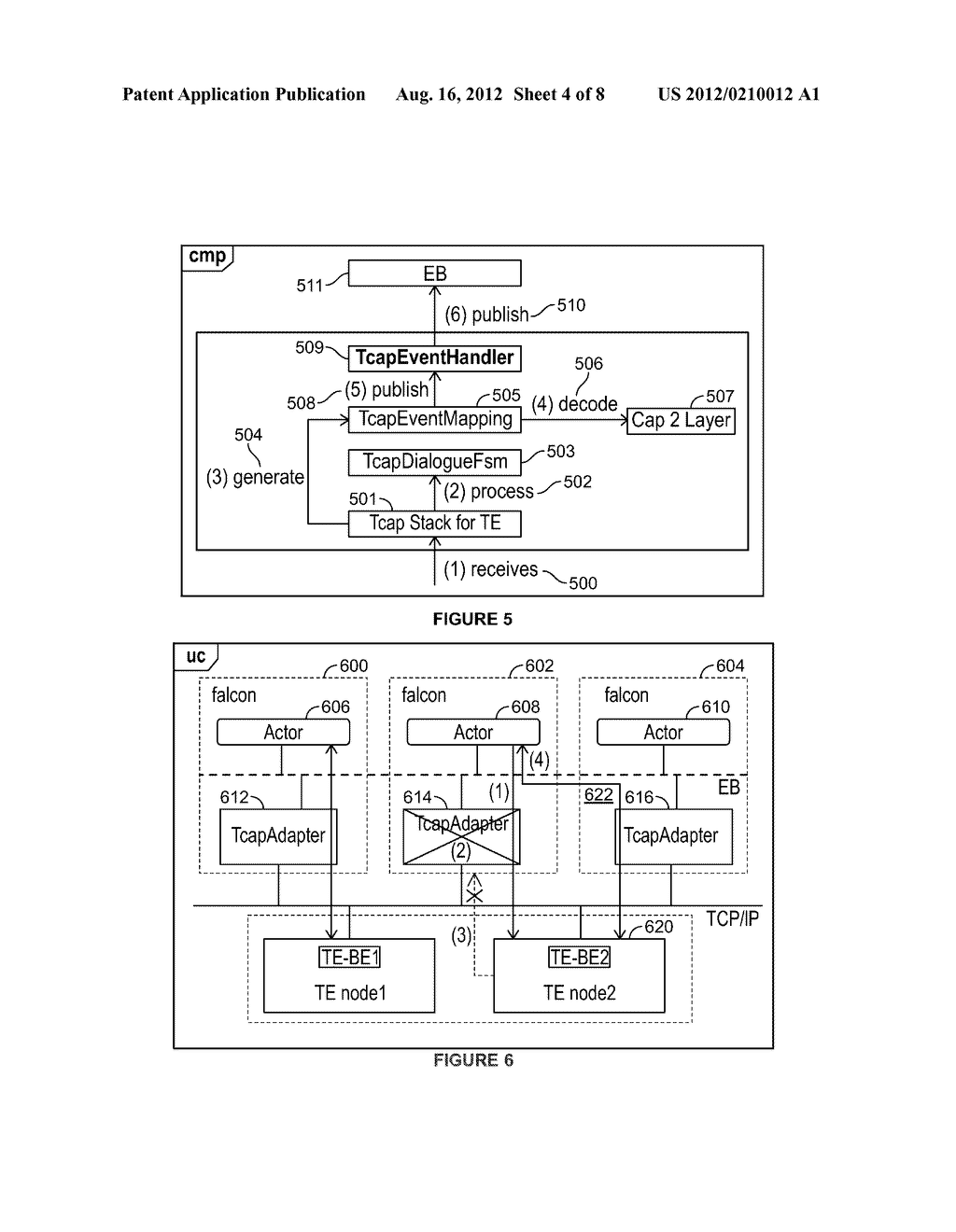 APPLICATION SERVER PLATFORM FOR TELECOM-BASED APPLICATIONS HAVING A TCAP     ADAPTER, SIP ADAPTER AND ACTOR PROTOCOL CONTEXT - diagram, schematic, and image 05