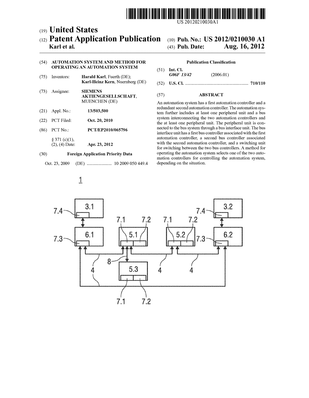 AUTOMATION SYSTEM AND METHOD FOR OPERATING AN AUTOMATION SYSTEM - diagram, schematic, and image 01