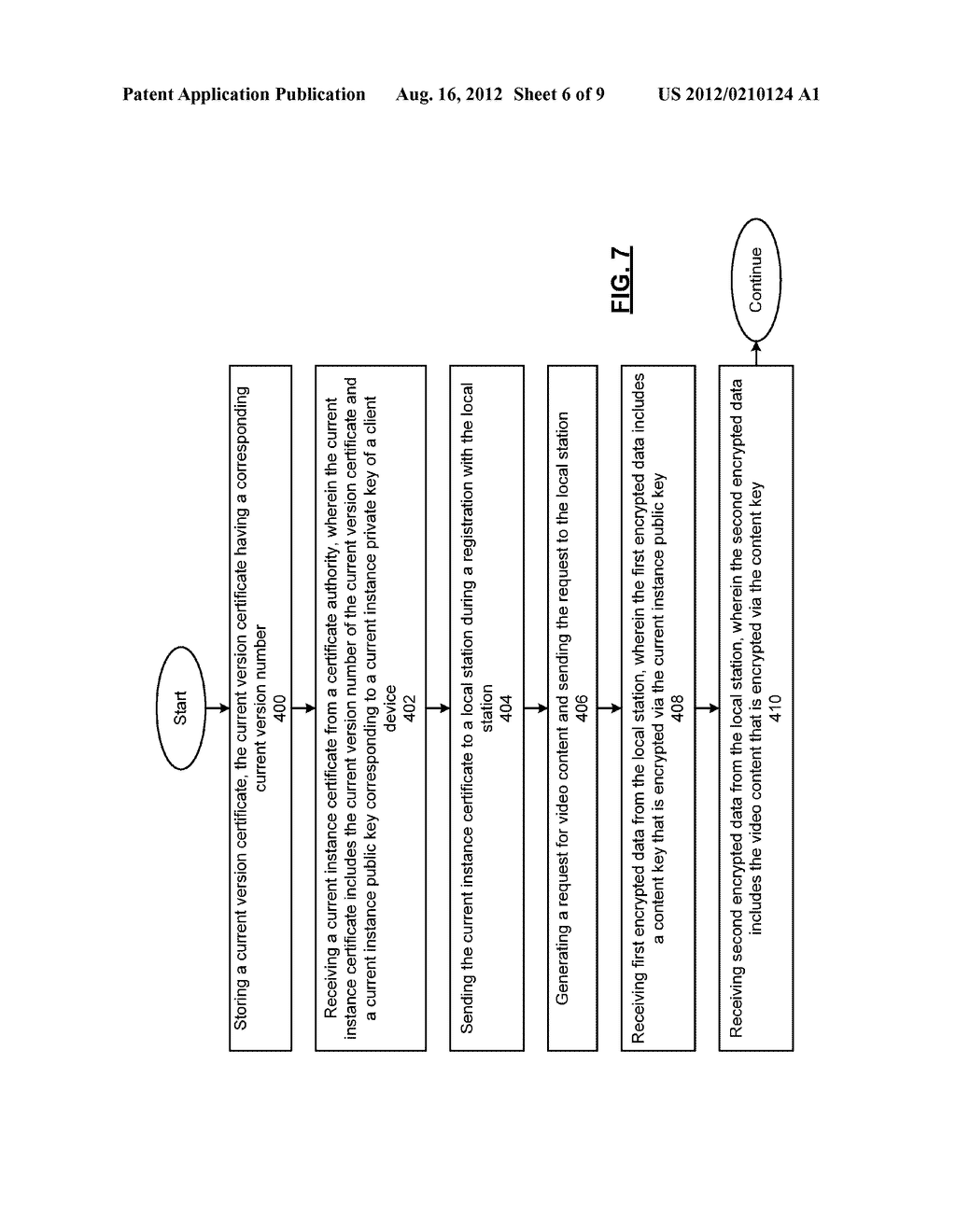 CLIENT DEVICE AND LOCAL STATION WITH DIGITAL RIGHTS MANAGEMENT AND METHODS     FOR USE THEREWITH - diagram, schematic, and image 07