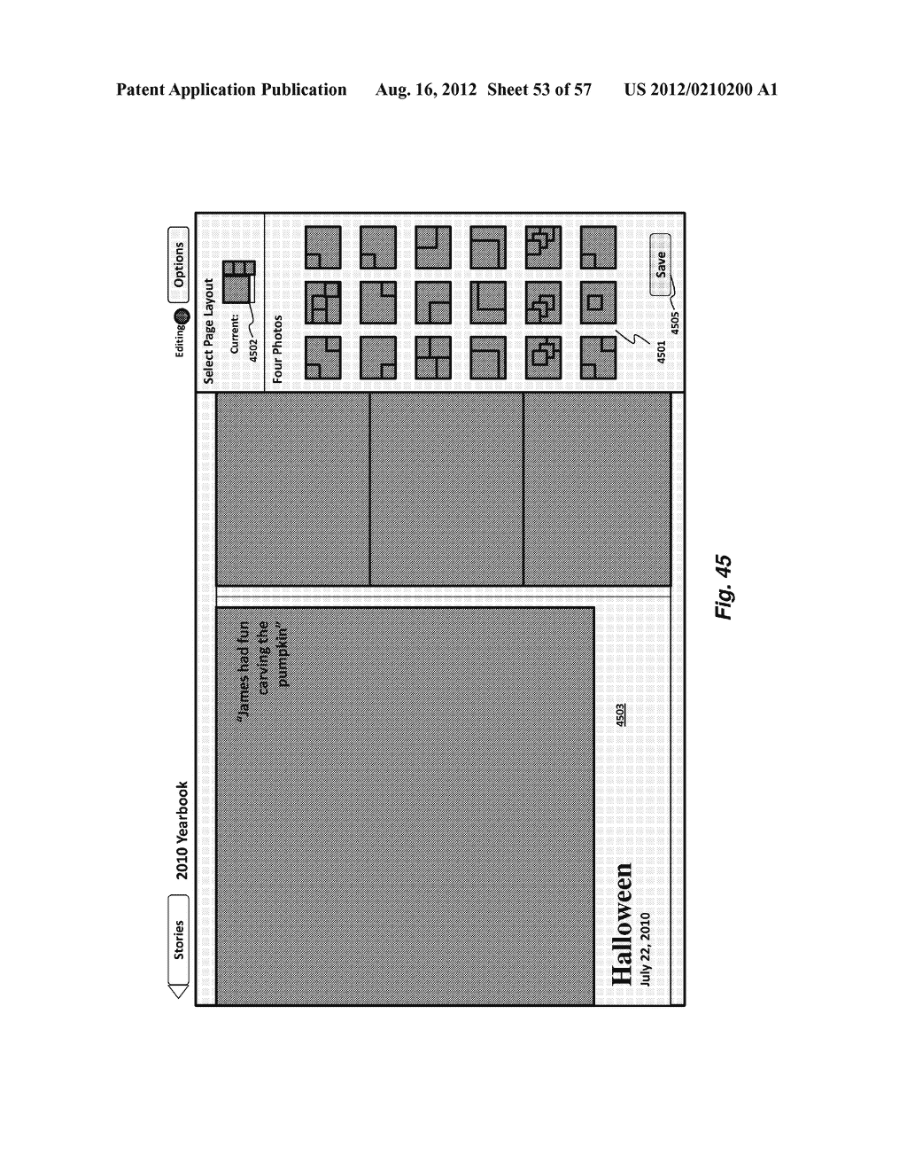 SYSTEM, METHOD, AND TOUCH SCREEN GRAPHICAL USER INTERFACE FOR MANAGING     PHOTOS AND CREATING PHOTO BOOKS - diagram, schematic, and image 54