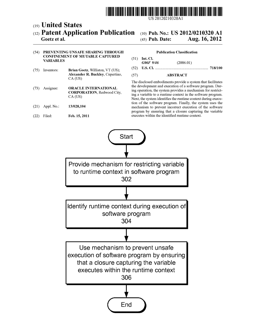 PREVENTING UNSAFE SHARING THROUGH CONFINEMENT OF MUTABLE CAPTURED     VARIABLES - diagram, schematic, and image 01