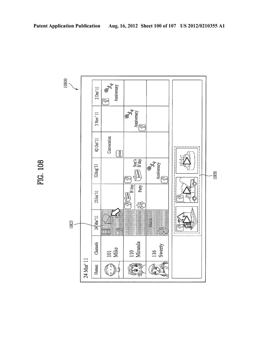 MULTI-FUNCTIONAL DISPLAY DEVICE HAVING AN ELECTRONIC PROGRAMMING GUIDE AND     METHOD FOR CONTROLLING THE SAME - diagram, schematic, and image 101