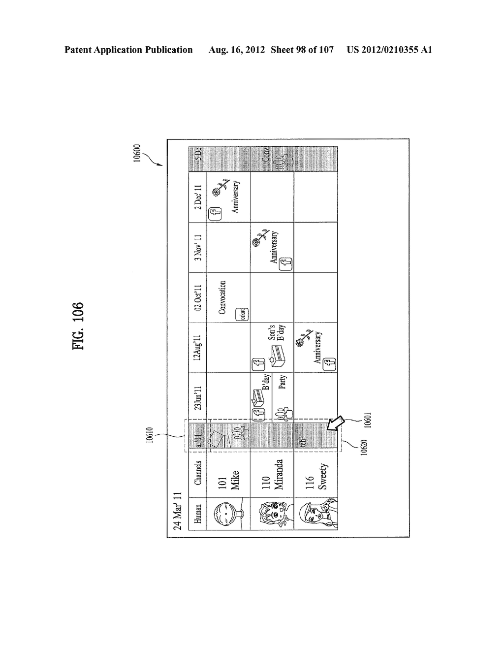 MULTI-FUNCTIONAL DISPLAY DEVICE HAVING AN ELECTRONIC PROGRAMMING GUIDE AND     METHOD FOR CONTROLLING THE SAME - diagram, schematic, and image 99