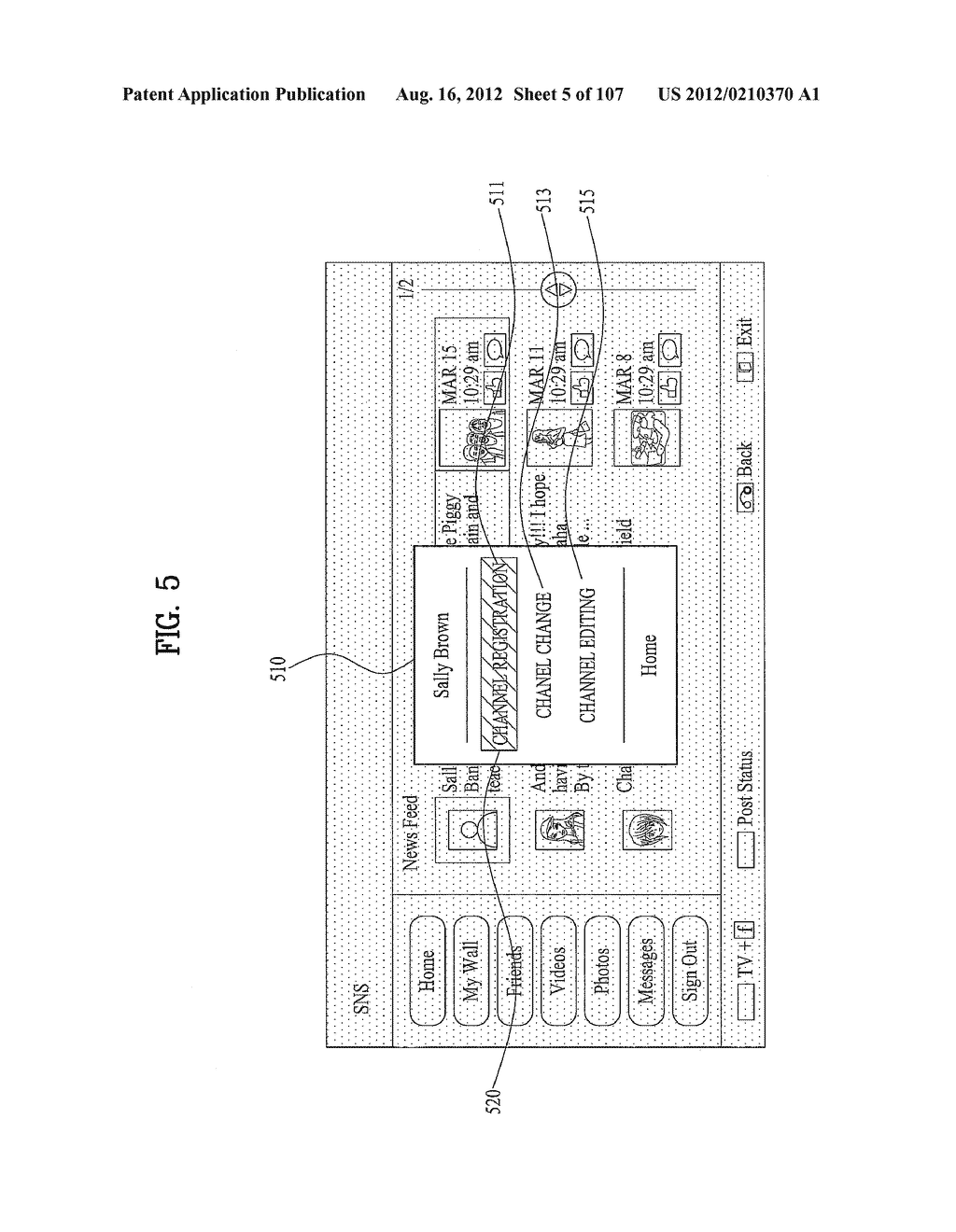 MULTI-PURPOSE DISPLAY DEVICE HAVING A CHANNEL SCAN INTERFACE AND METHOD     FOR CONTROLLING THE SAME - diagram, schematic, and image 06