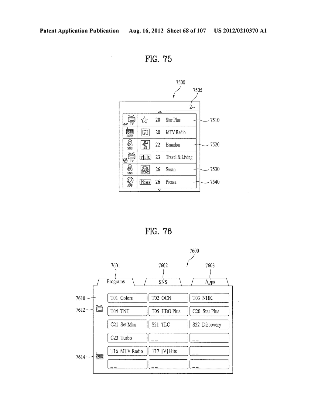 MULTI-PURPOSE DISPLAY DEVICE HAVING A CHANNEL SCAN INTERFACE AND METHOD     FOR CONTROLLING THE SAME - diagram, schematic, and image 69