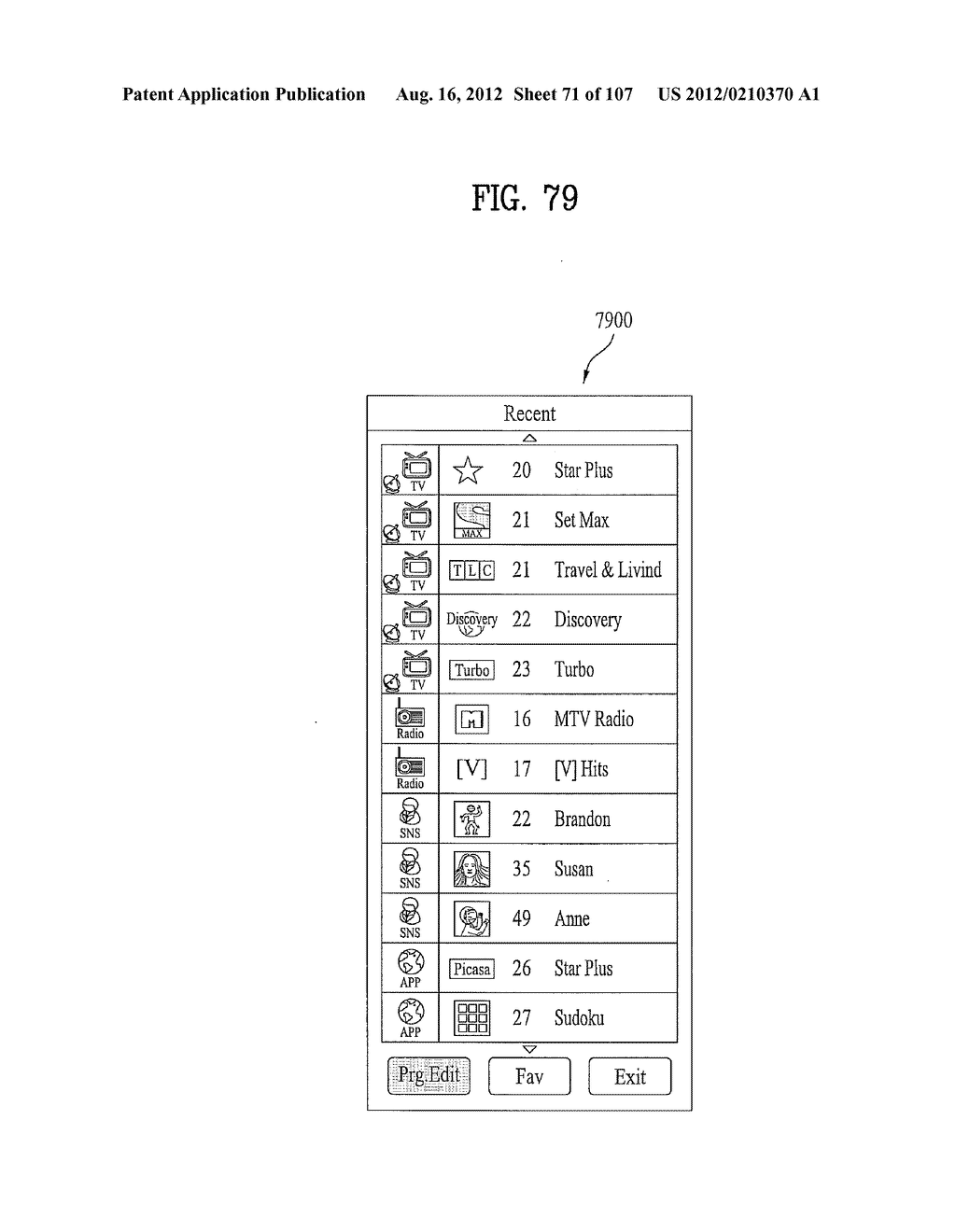 MULTI-PURPOSE DISPLAY DEVICE HAVING A CHANNEL SCAN INTERFACE AND METHOD     FOR CONTROLLING THE SAME - diagram, schematic, and image 72
