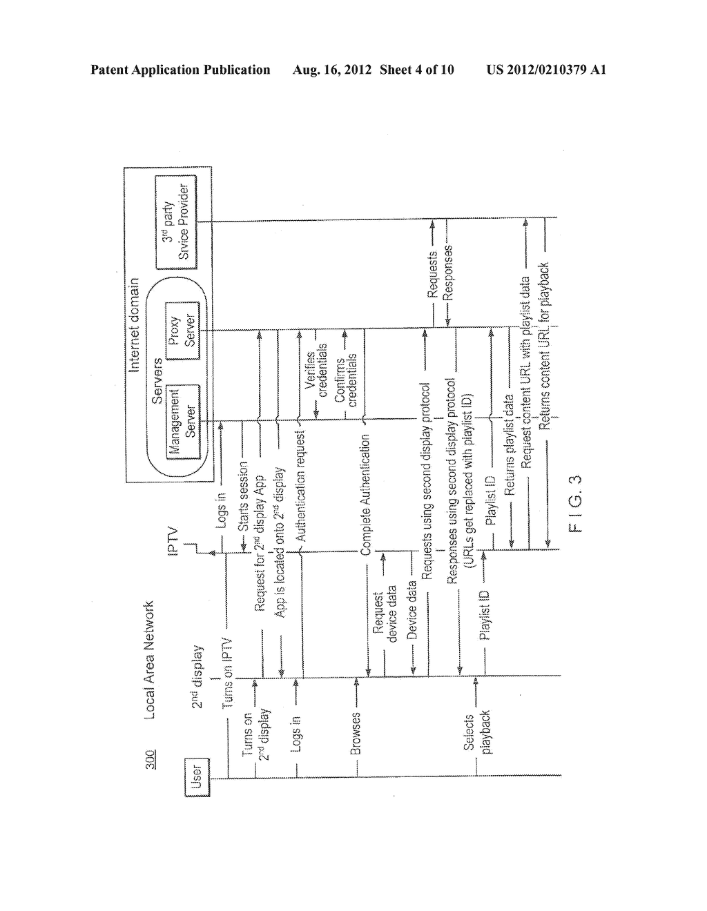 METHOD AND APARATUS FOR SHARING INTERNET ASSETS OR CONTENT URLs VIA A     SECOND DISPLAY DEVICE - diagram, schematic, and image 05