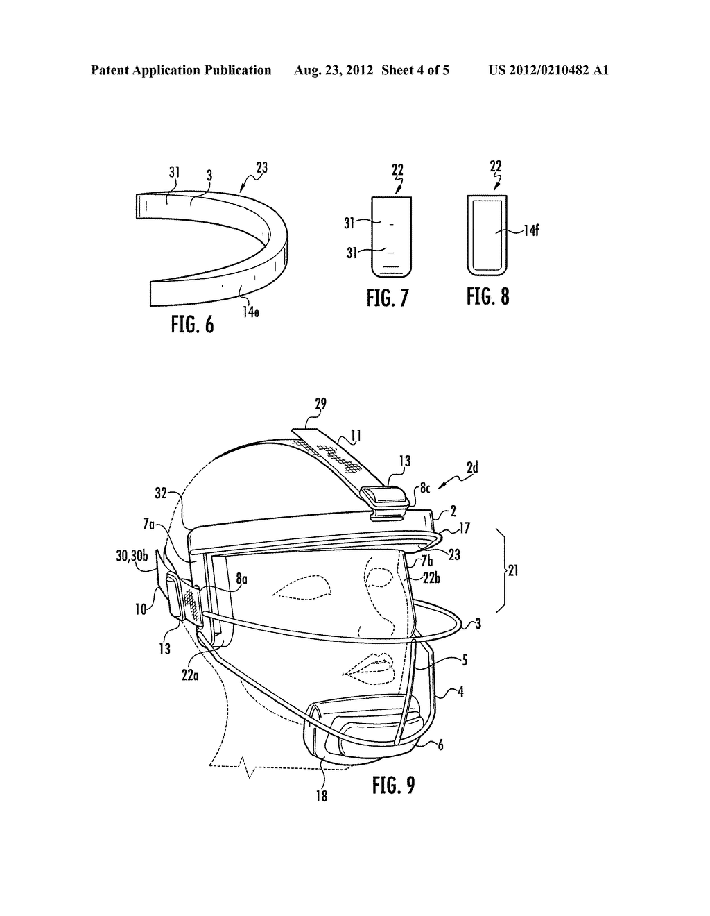 FACE GUARD FRAME, SYSTEM AND METHOD - diagram, schematic, and image 05