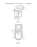 RIMLESS TOILET WITH FLUSH WATER DISTRIBUTION APPARATUS diagram and image