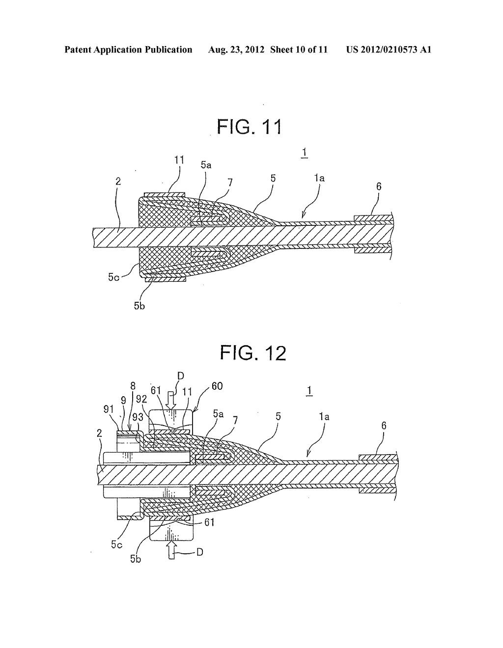 SHIELD WIRE, METHOD FOR PROCESSING TERMINAL TREATMENT OF BRAID OF THE SAME     AND APPARATUS FOR PROCESSING TERMINAL TREATMENT OF BRAID OF THAT - diagram, schematic, and image 11