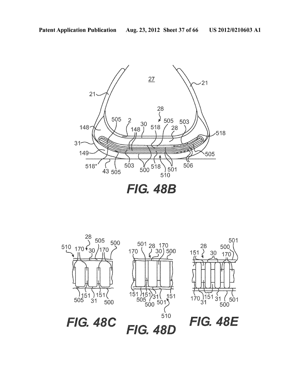 Devices With Internal Flexibility Sipes, Including Siped Chambers For     Footwear - diagram, schematic, and image 38