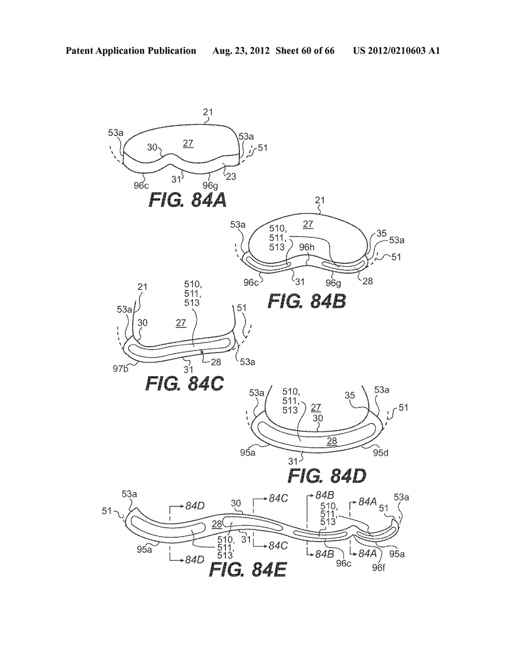 Devices With Internal Flexibility Sipes, Including Siped Chambers For     Footwear - diagram, schematic, and image 61