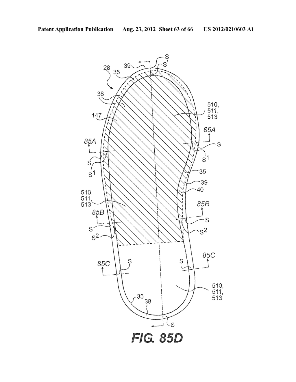 Devices With Internal Flexibility Sipes, Including Siped Chambers For     Footwear - diagram, schematic, and image 64