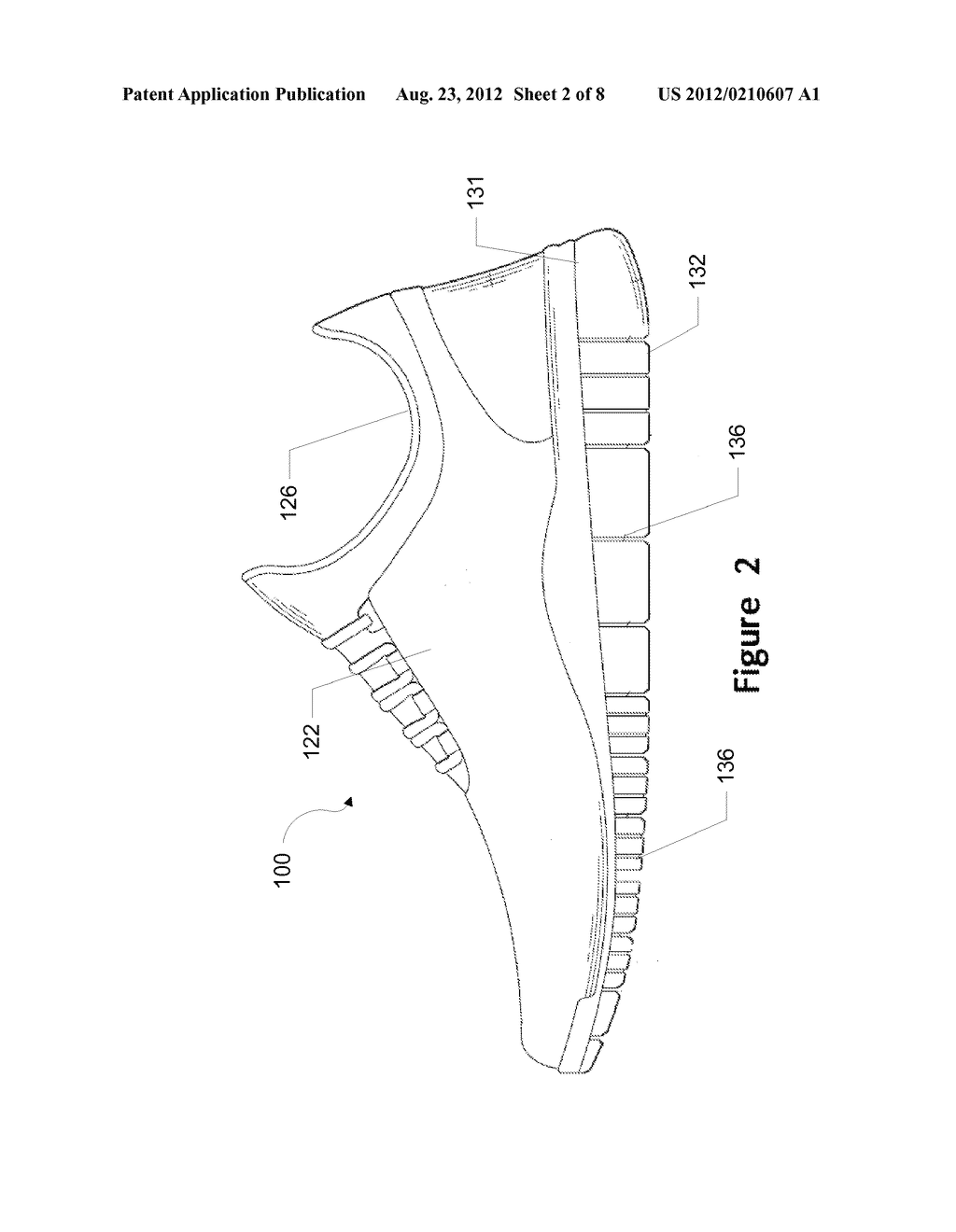 Article of Footwear Having a Polygon Lug Sole Pattern - diagram, schematic, and image 03