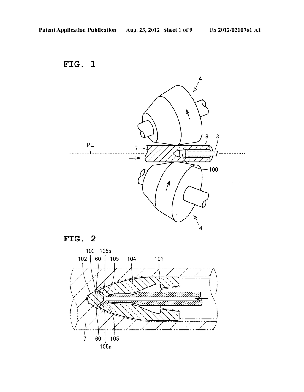 Plug, Piercing-Rolling Mill, and Method of Producing Seamless Tube by     Using the Same - diagram, schematic, and image 02