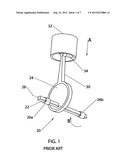 Reciprocating piston mechanism with extended piston offset diagram and image