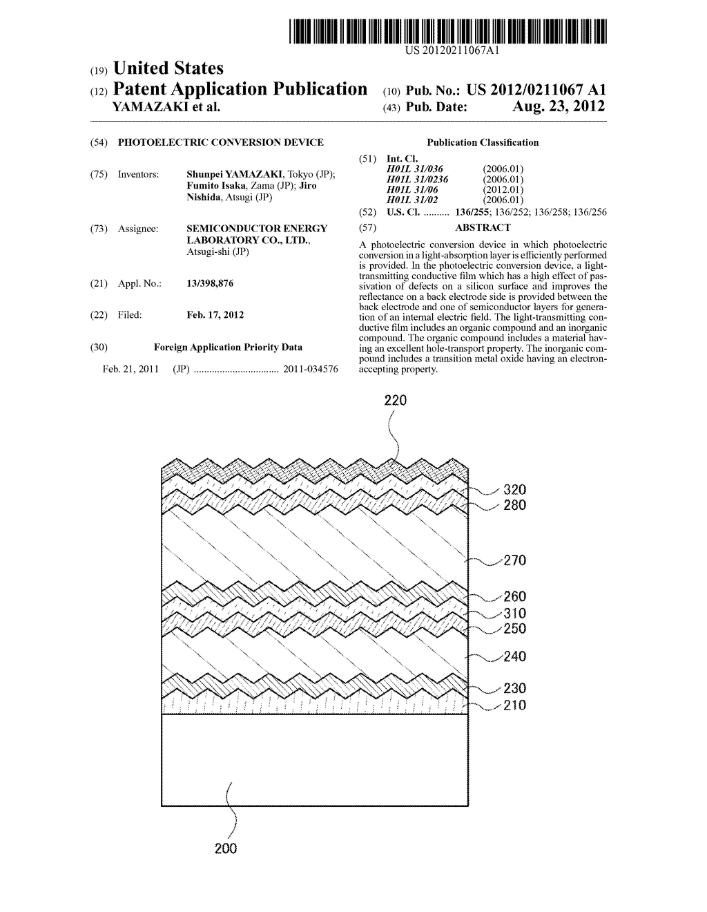 PHOTOELECTRIC CONVERSION DEVICE - diagram, schematic, and image 01