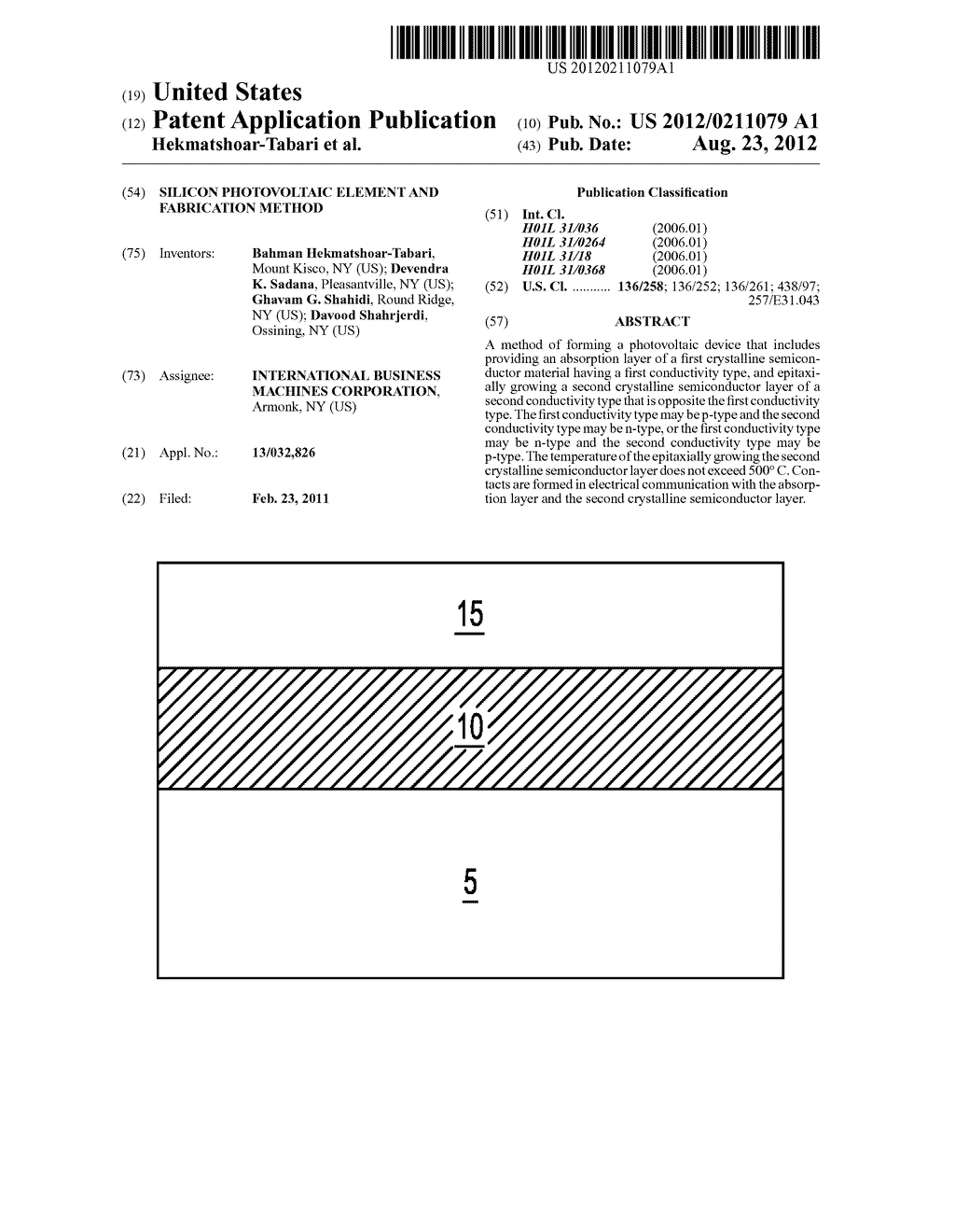 SILICON PHOTOVOLTAIC ELEMENT AND FABRICATION METHOD - diagram, schematic, and image 01