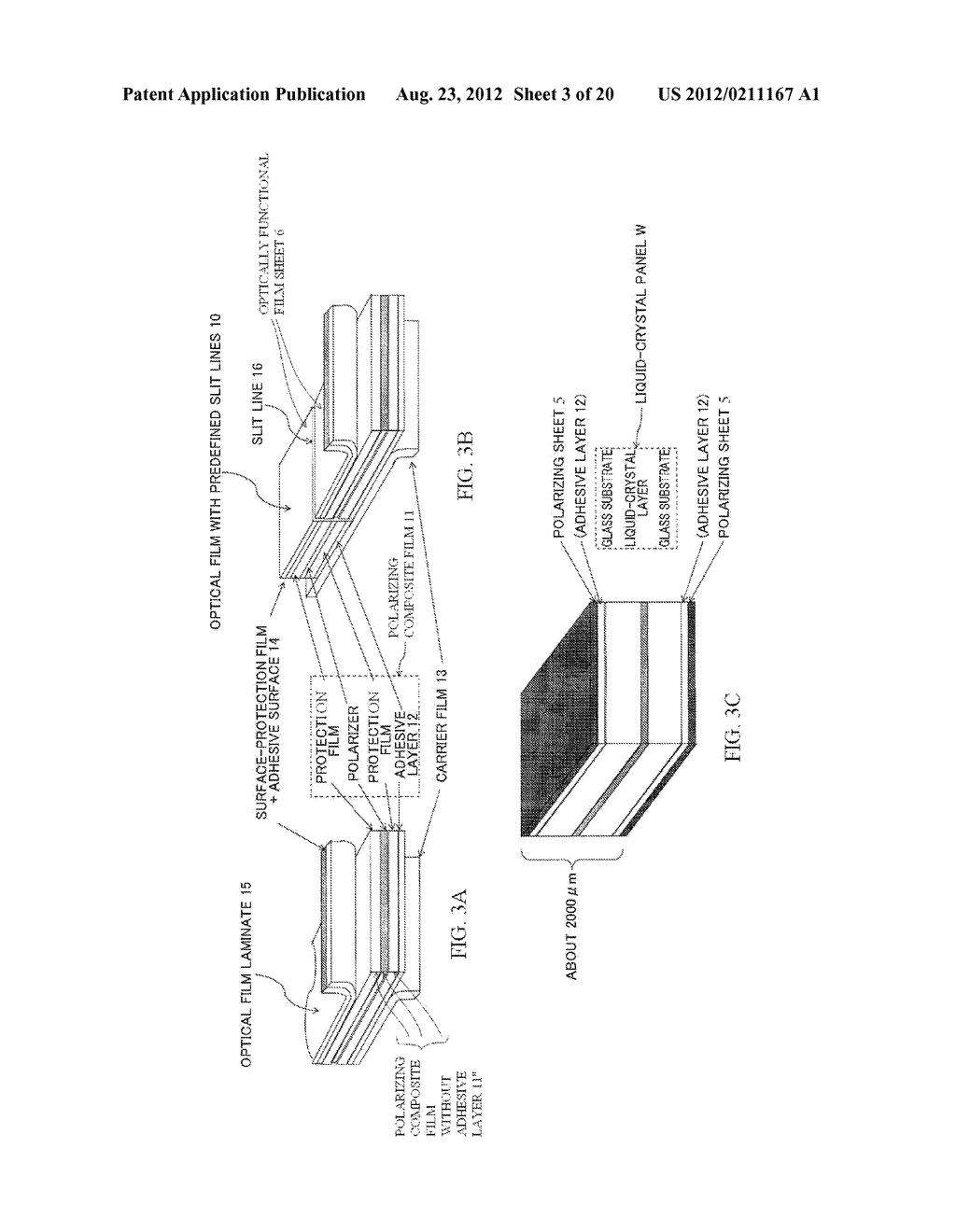 CONTINUOUS WEB OF OPTICAL FILM LAMINATE WITH PREDEFINED SLIT LINES, AND     METHOD AND SYSTEM FOR MANUFACTURING THE SAME - diagram, schematic, and image 04