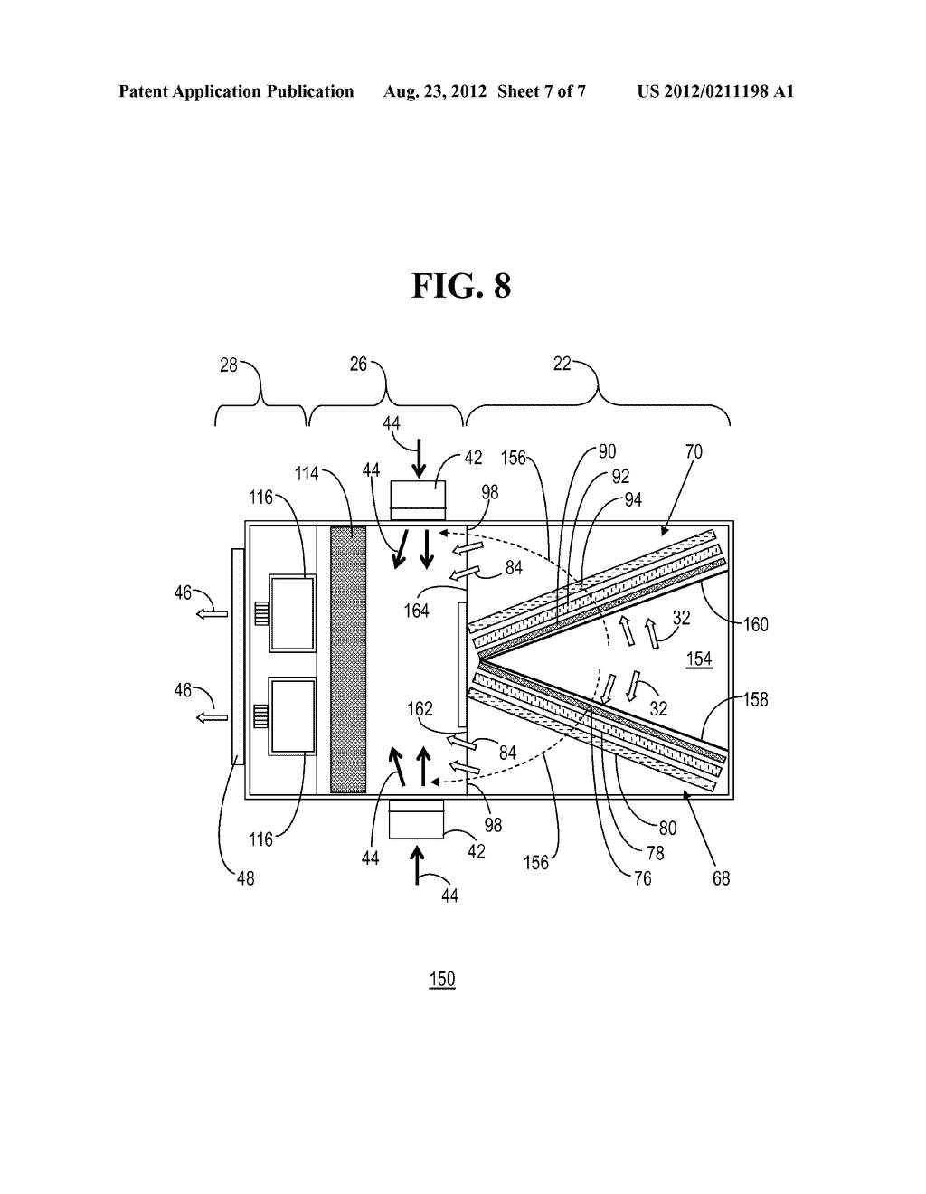 COOLING SYSTEM AND METHOD OF COOLING AN INTERIOR SPACE - diagram, schematic, and image 08