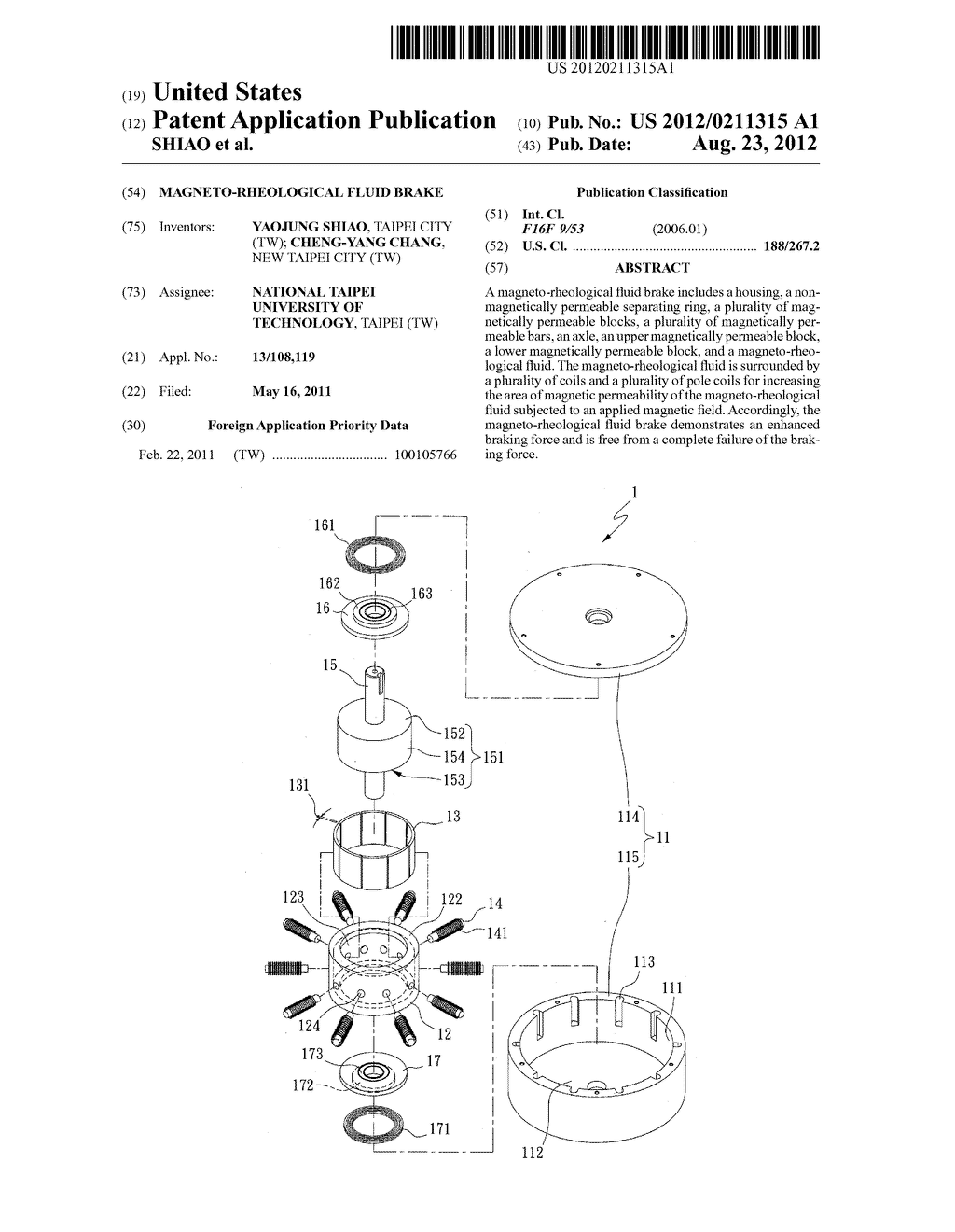 MAGNETO-RHEOLOGICAL FLUID BRAKE - diagram, schematic, and image 01