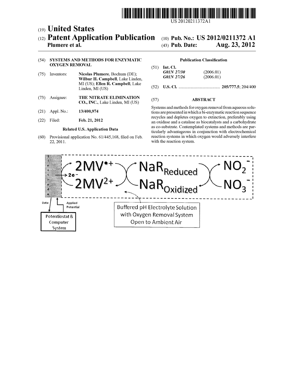 Systems and Methods for Enzymatic Oxygen Removal - diagram, schematic, and image 01