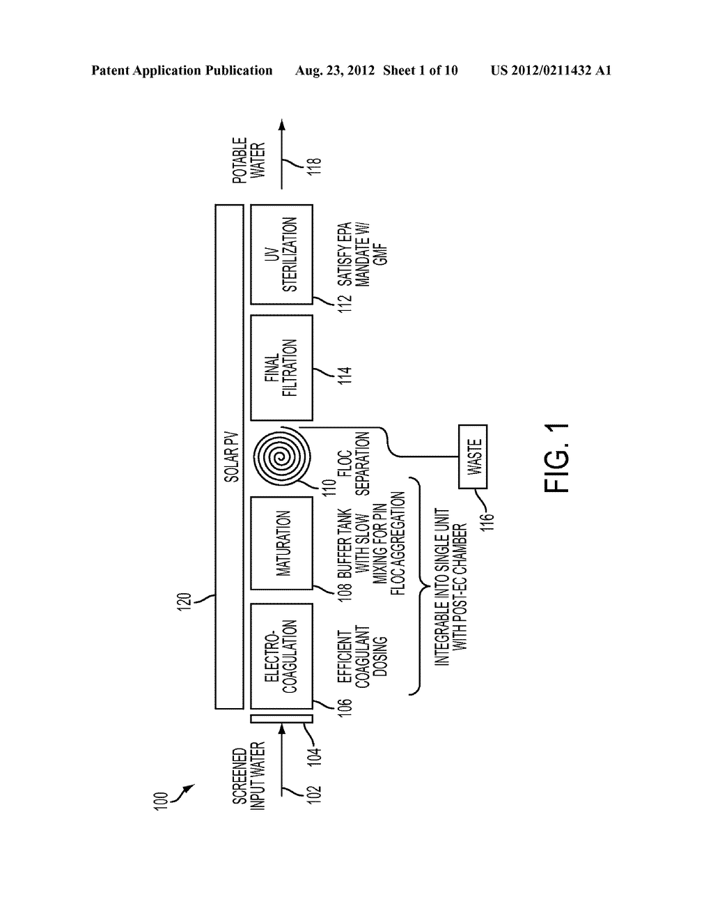 STAND-ALONE INTEGRATED WATER TREATMENT SYSTEM FOR DISTRIBUTED WATER SUPPLY     TO SMALL COMMUNITIES - diagram, schematic, and image 02