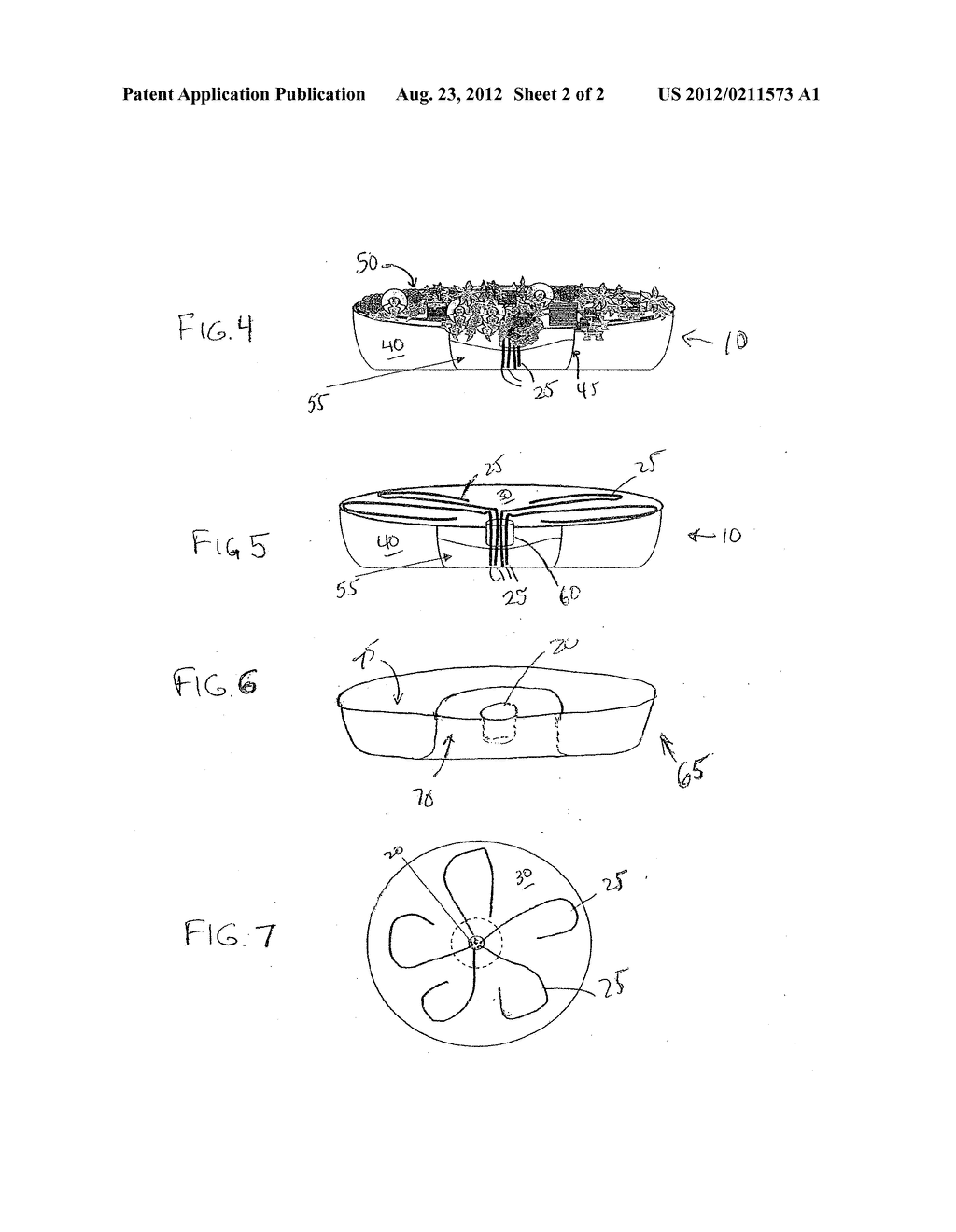 Fragrance Dispenser For Use With Decorative Emanating Surface Botanical     Products - diagram, schematic, and image 03