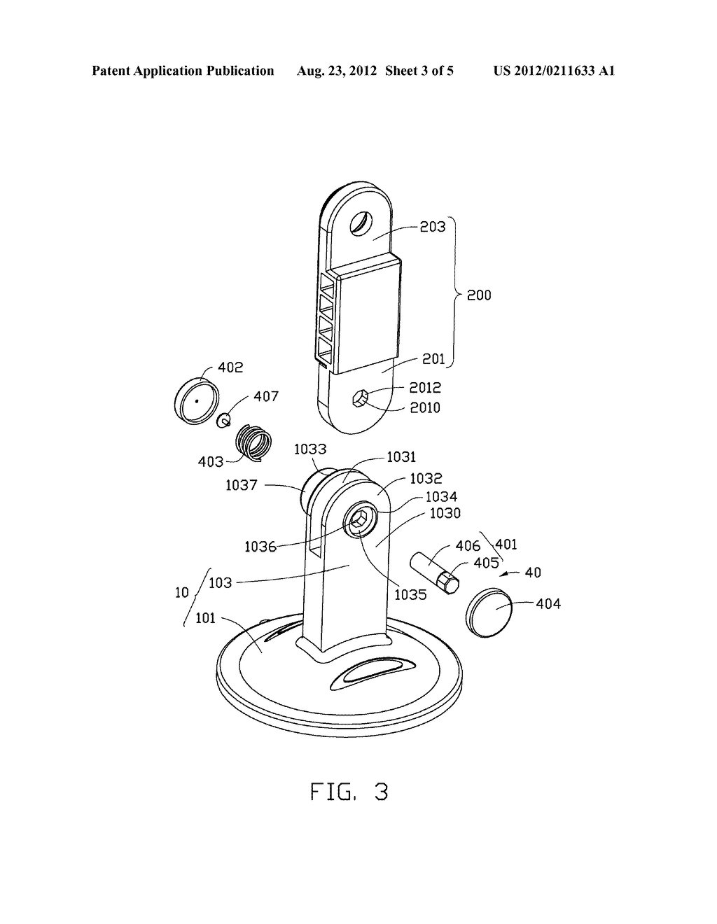 CONNECTION MECHANISM FOR SUPPORT APPARATUS - diagram, schematic, and image 04