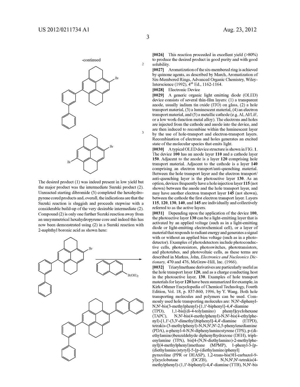 SUBSTITUTED PYRENES AND ASSOCIATED PRODUCTION METHODS FOR LUMINESCENT     APPLICATIONS - diagram, schematic, and image 05