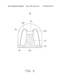 LED PACKAGE STRUCTURE WITH A WIDE OPTICAL FIELD diagram and image