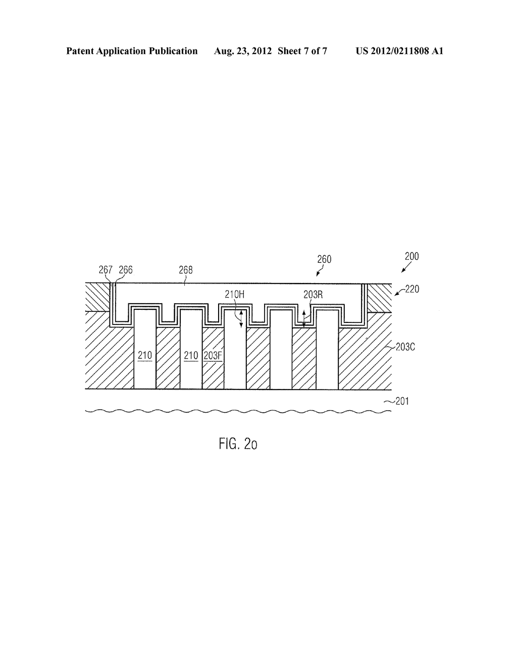 FIN-TRANSISTOR FORMED ON A PATTERNED STI REGION BY LATE FIN ETCH - diagram, schematic, and image 08