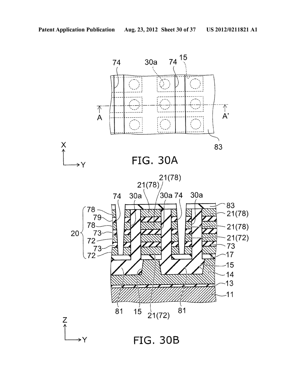 SEMICONDUCTOR MEMORY DEVICE, METHOD FOR MANUFACTURING SAME, AND METHOD FOR     MANUFACTURING INTEGRATED CIRCUIT DEVICE - diagram, schematic, and image 31